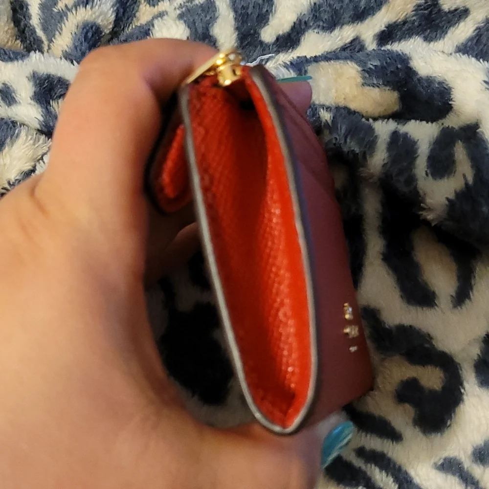 Coach Mini Skinny Wallet IM/1941 Red - Picture 3 of 5